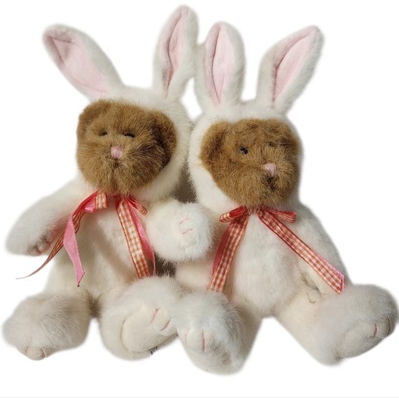Boyds Bears Other - Boyds Bears by Enesco Collectible 2 Jointed Teddy Bears in Bunny Costume